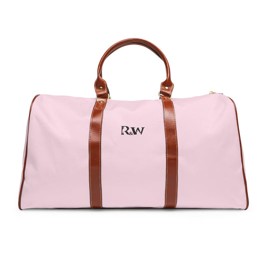 Monogram Waterproof Travel Duffle Bag – Performance Pink with Brown Trim