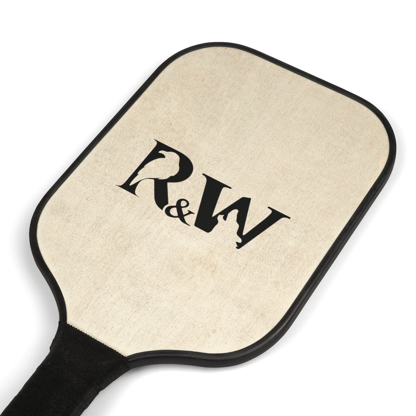 Monogram Pickleball Paddles Set – Personalized R&W Wooden Kit with Balls
