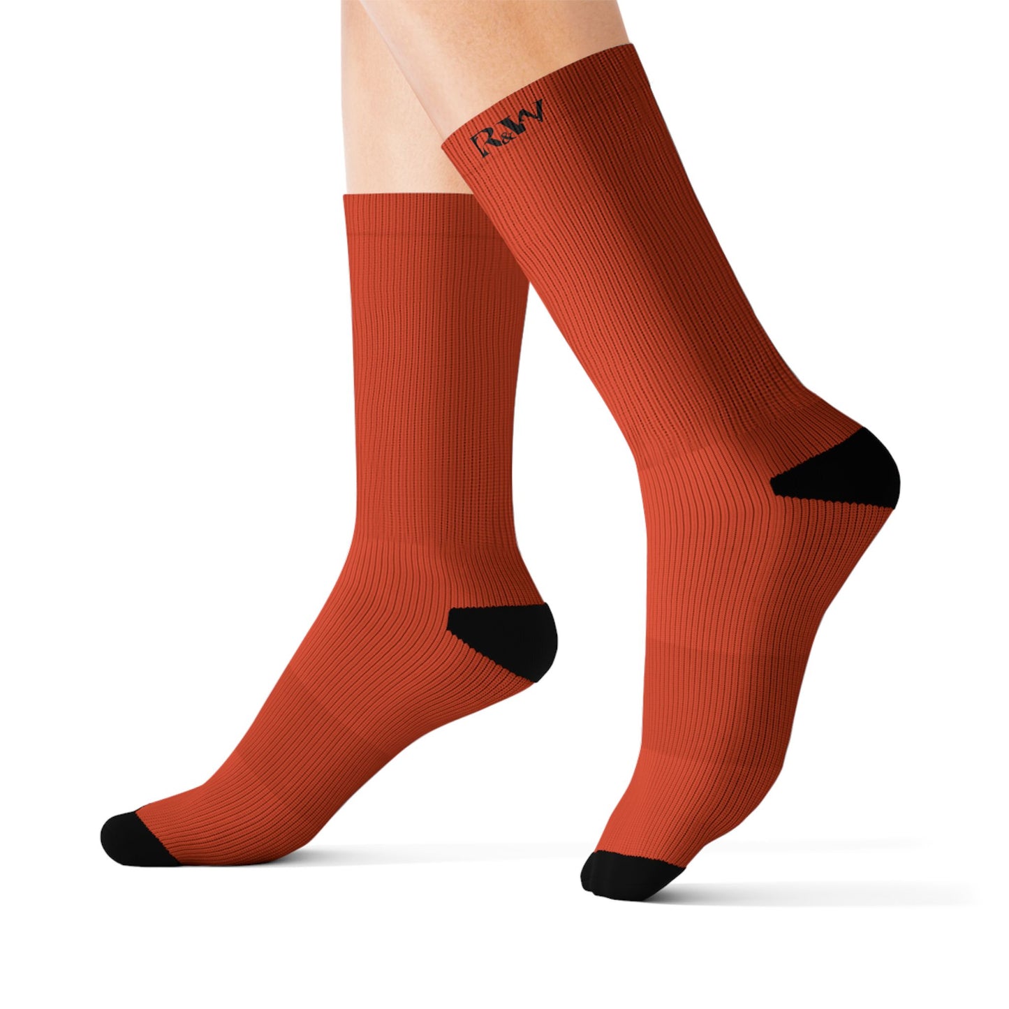 R&W Athletics Small Logo Socks - Rojo Rugiente I