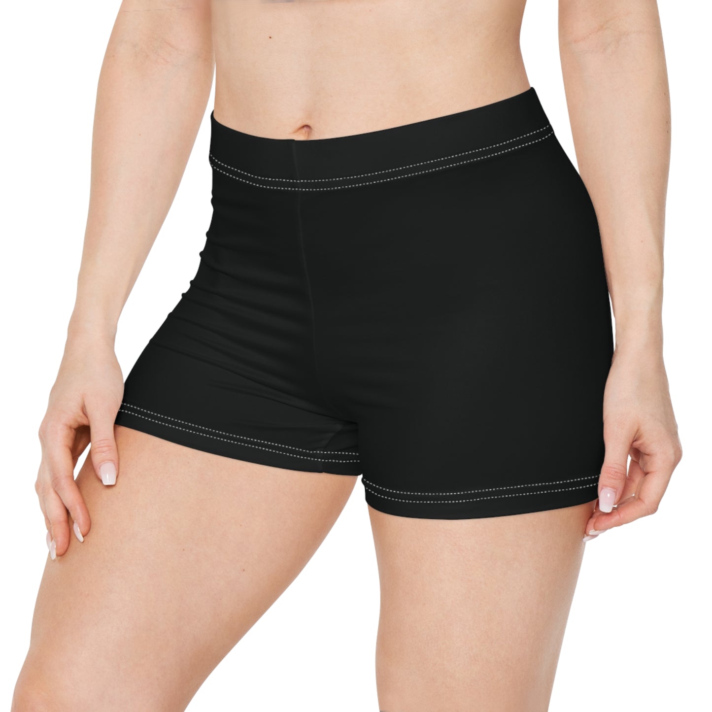 Women's Tarmac Black Athletic Shorts — Comfortable Activewear