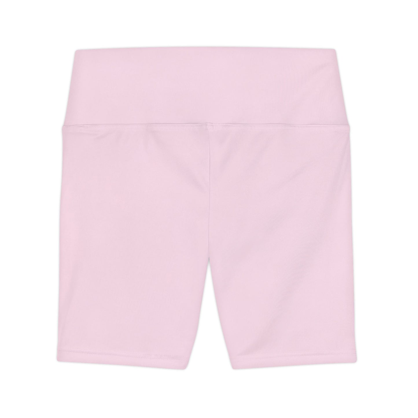 Women's Performance Pink High-Waist Workout Shorts — Minimal Fitness Biker Shorts