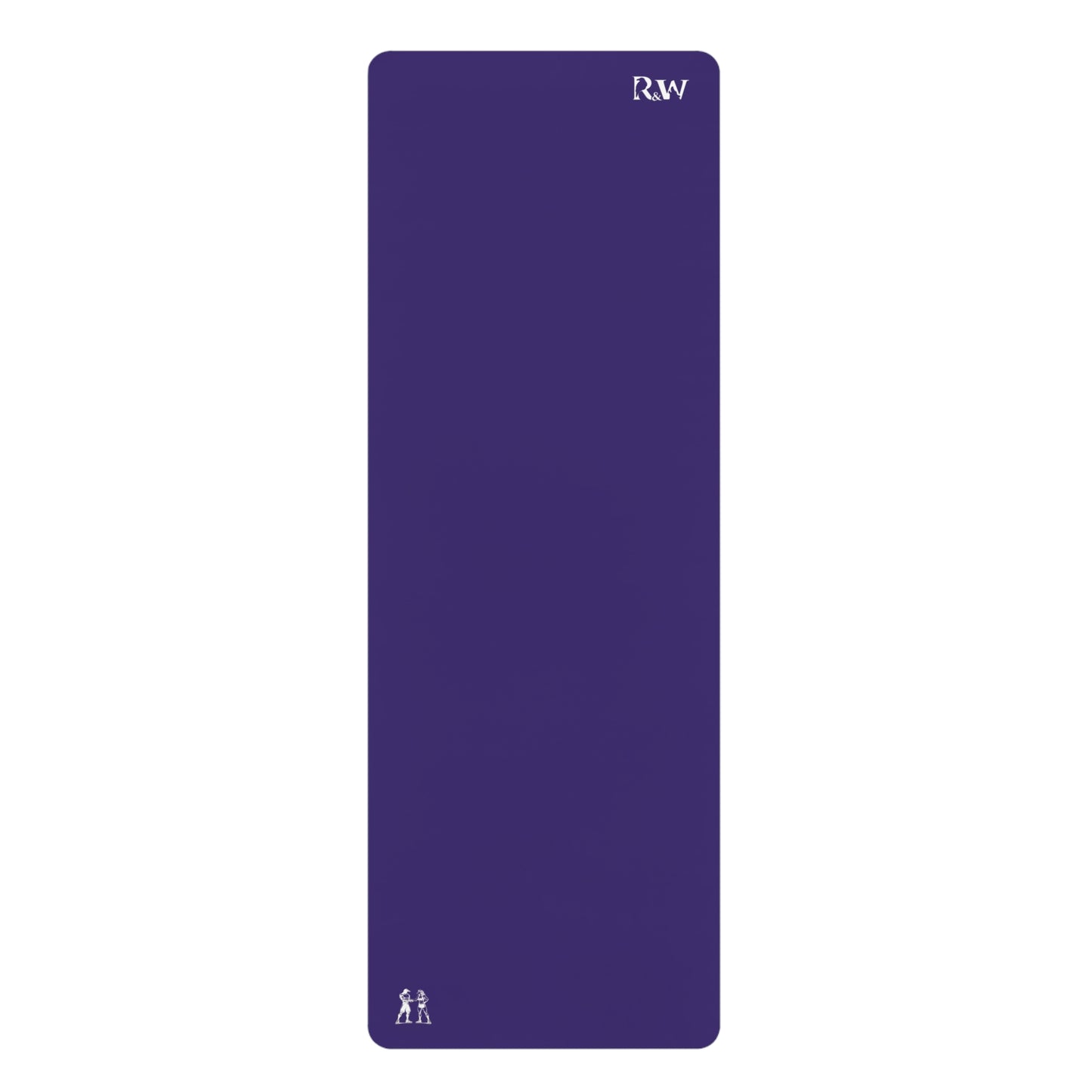 Rubber Yoga Mat — Minimal Raven Monogram Yoga Mat