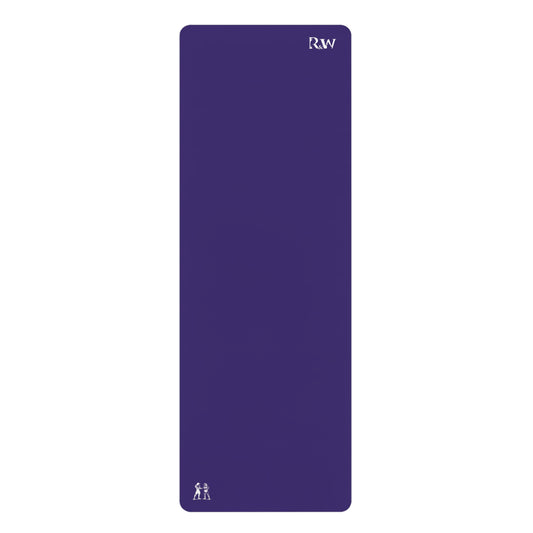 Rubber Yoga Mat — Minimal Raven Monogram Yoga Mat