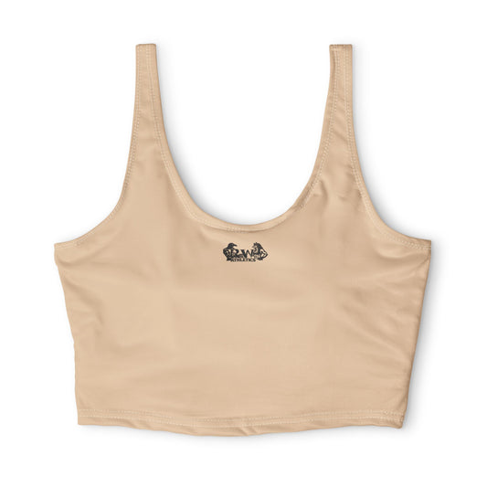 R&W Women's Monogram Sports Bra Athletic Top — Dakar Dunes