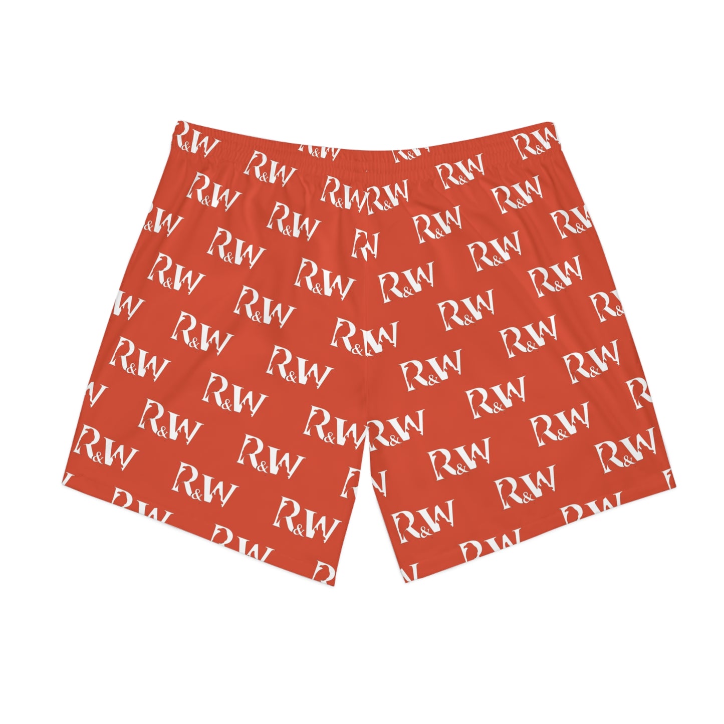 Men's Elastic Beach Shorts (Rojo Rugiente II)