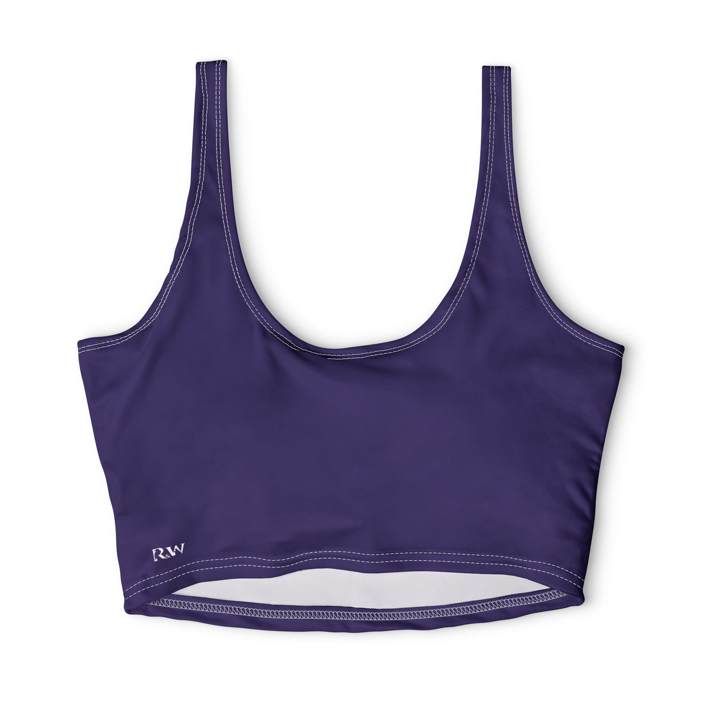 R&W Women's Monogram Sports Bra Athletic top — Raven