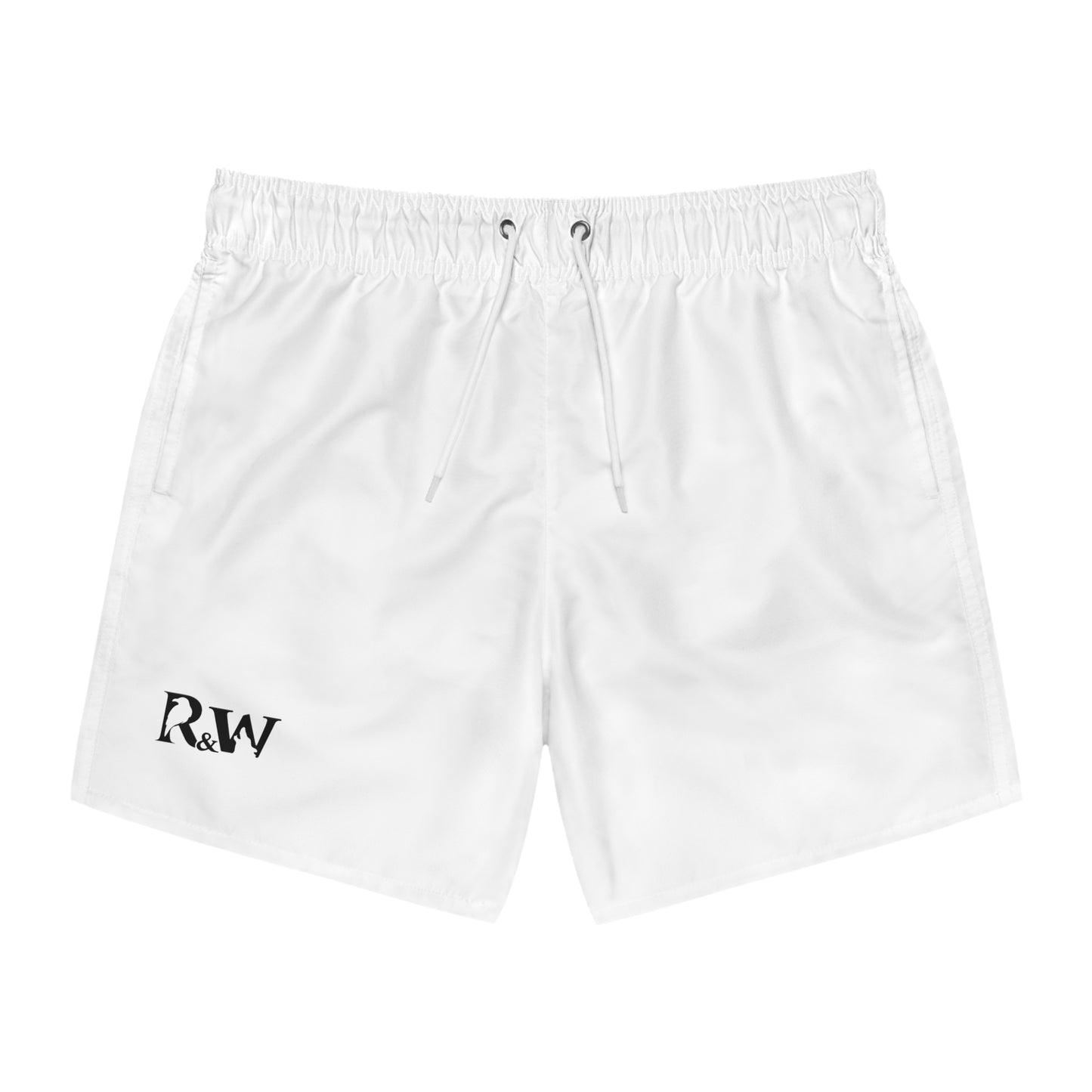 Mens Minimal Logo Swim Trunks — Panda