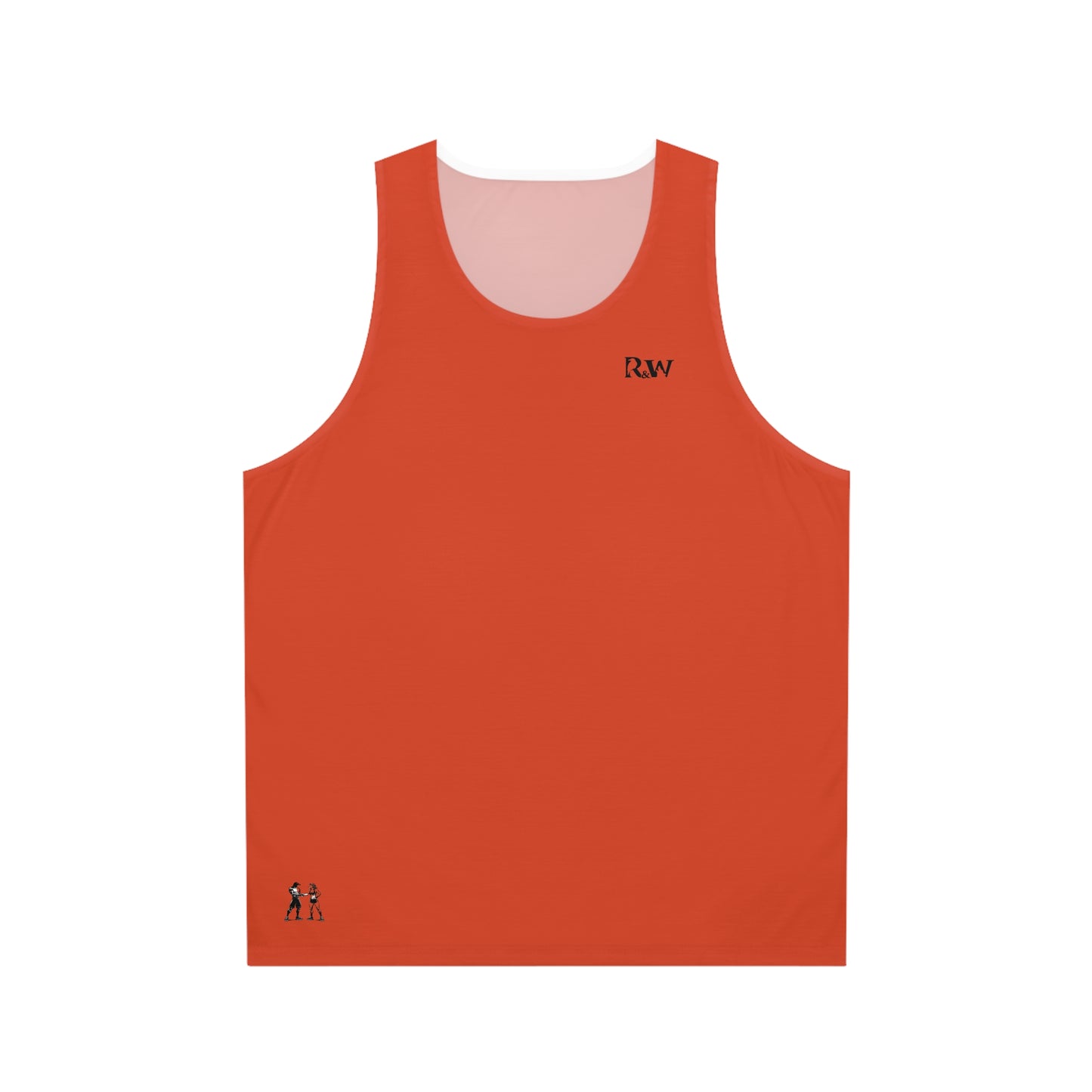 R&W Athletics Unisex Minimalist Tank Top — Rojo Rugiente I