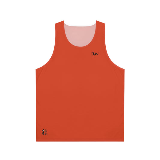 R&W Athletics Unisex Minimalist Tank Top — Rojo Rugiente I