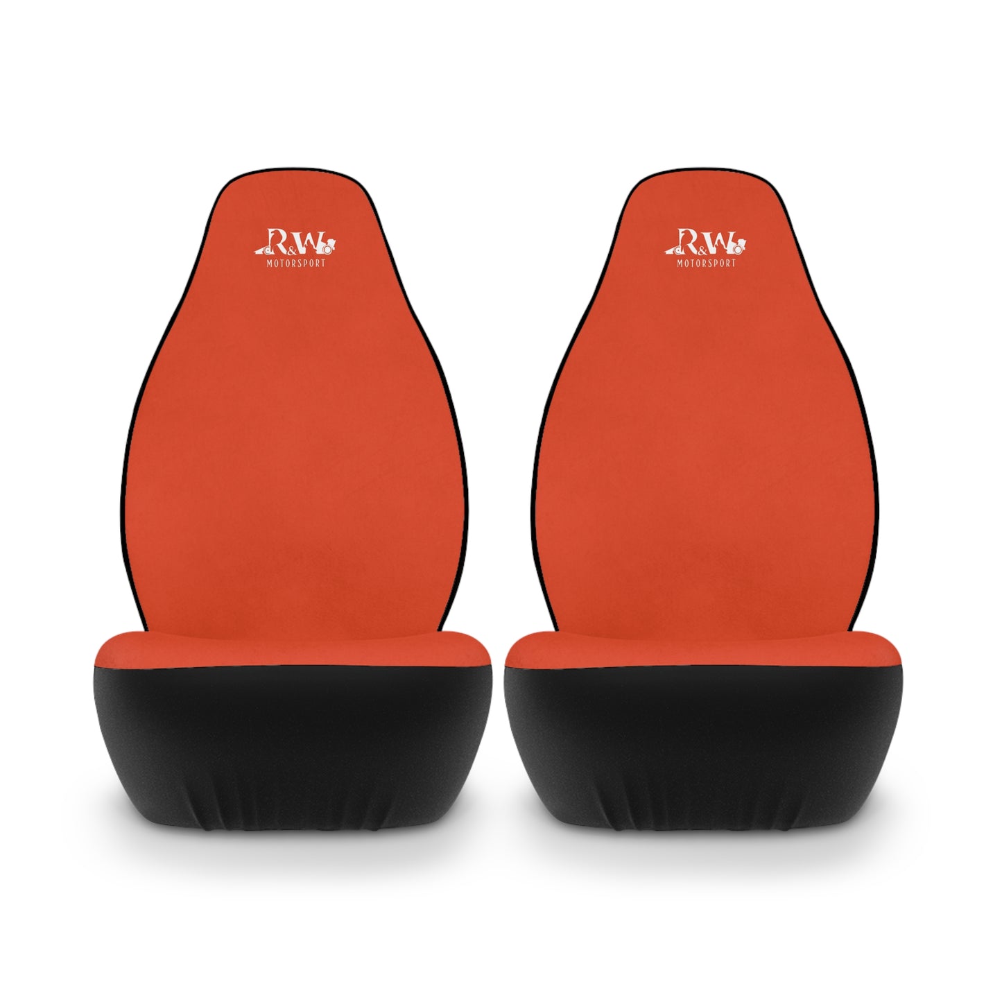 R&W Motorsport Car Seat Covers — Universal Front Seat Protectors - Rojo Rugiente
