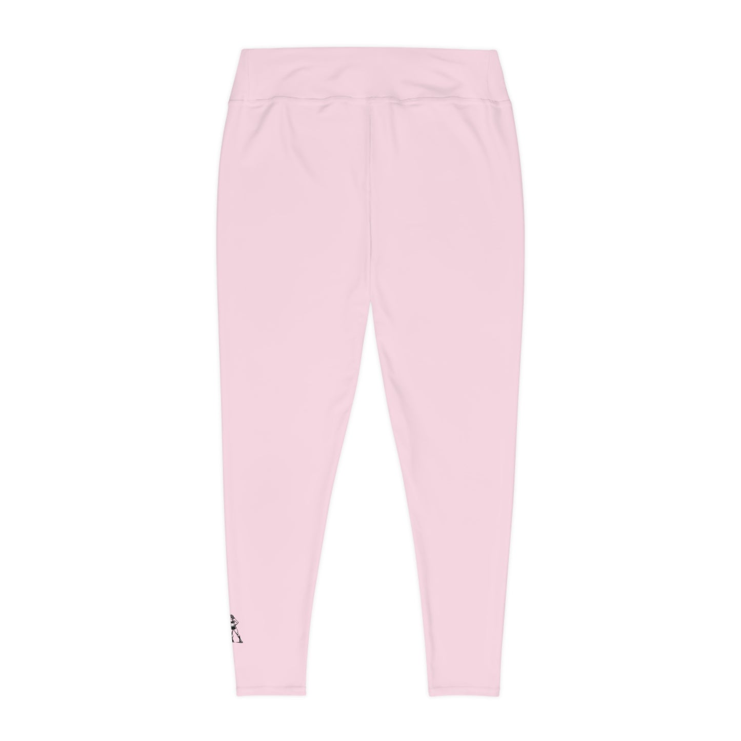 R&W Women's Plus Size Leggings — Minimalist Logo Performance Pink