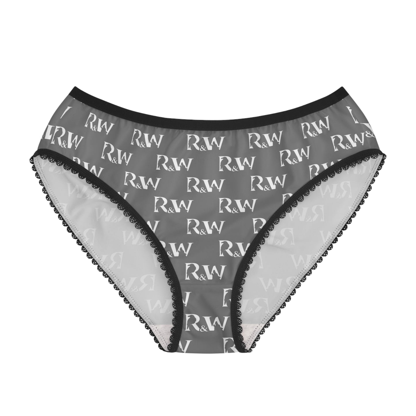 Women's Pattern Briefs — Asphalt Grey