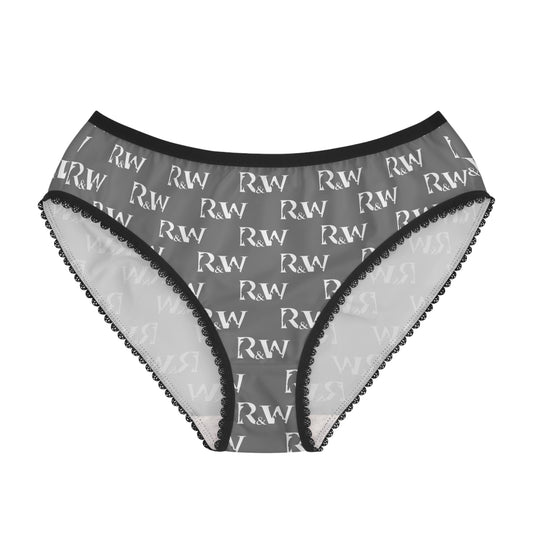 Women's Pattern Briefs — Asphalt Grey