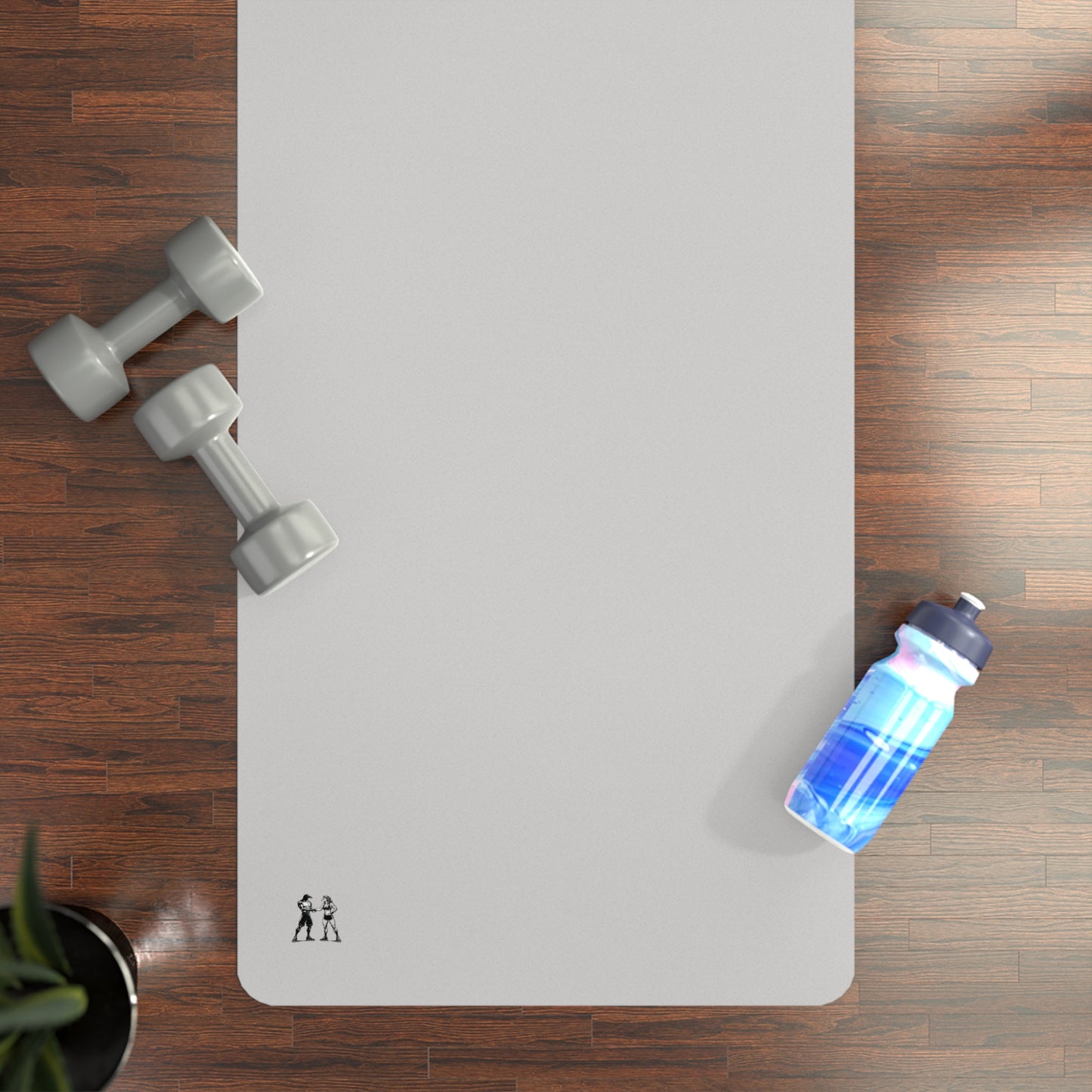 Rubber Yoga Mat — Minimal Wolf Grey Yoga Mat