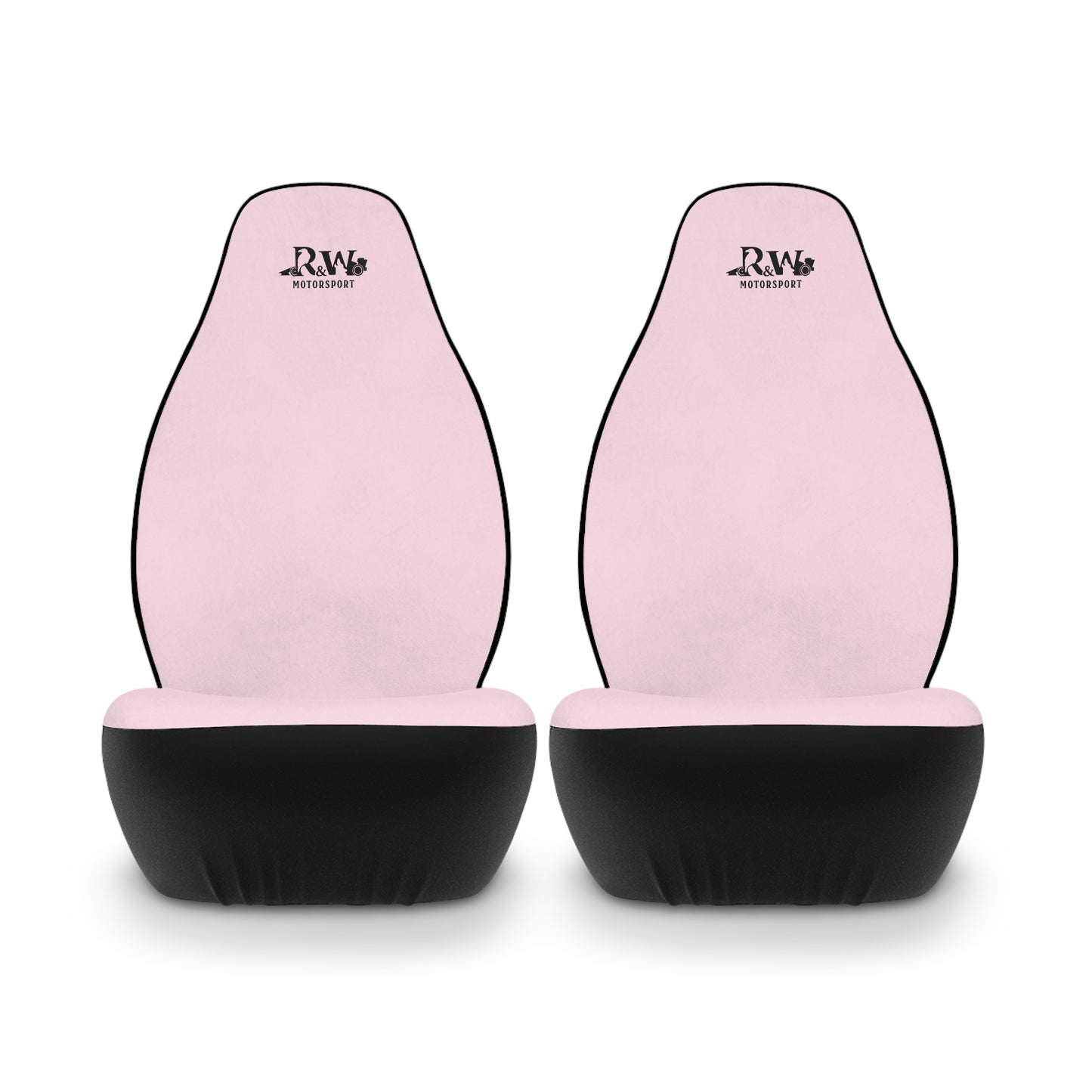 R&W Motorsport Car Seat Covers — Universal Front Seat Protectors - Performance Pink