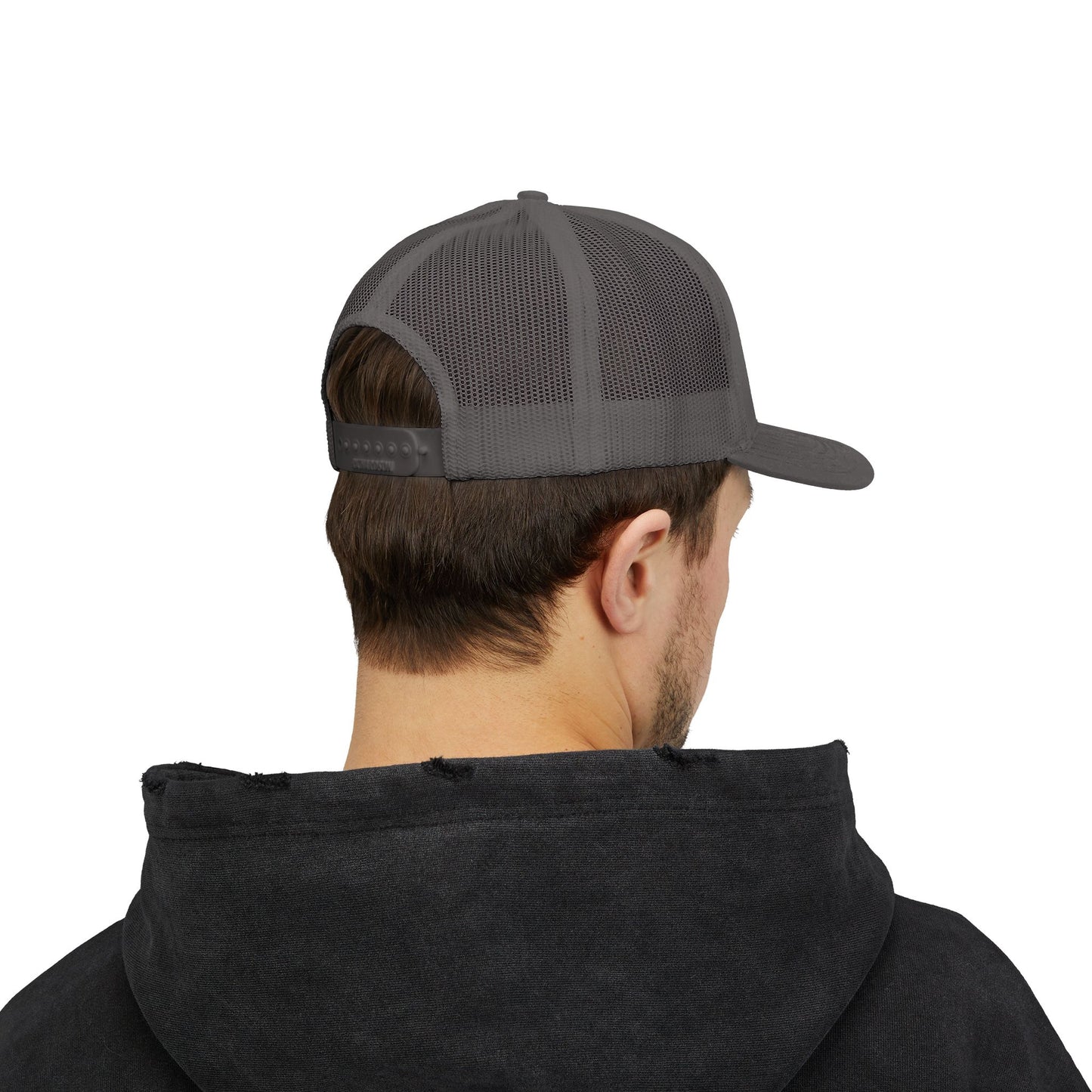 R&W Motorsport Embroidered Mesh Trucker Cap — Vintage Snapback Mesh Hat