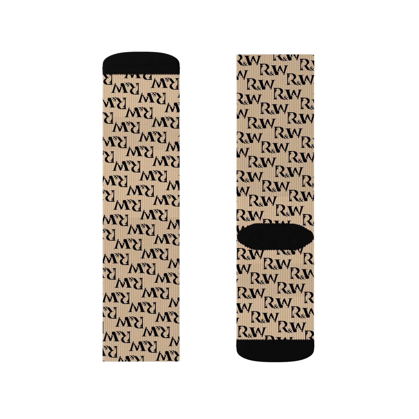 Monogram Pattern Socks — Dakar Dunes Crew Socks