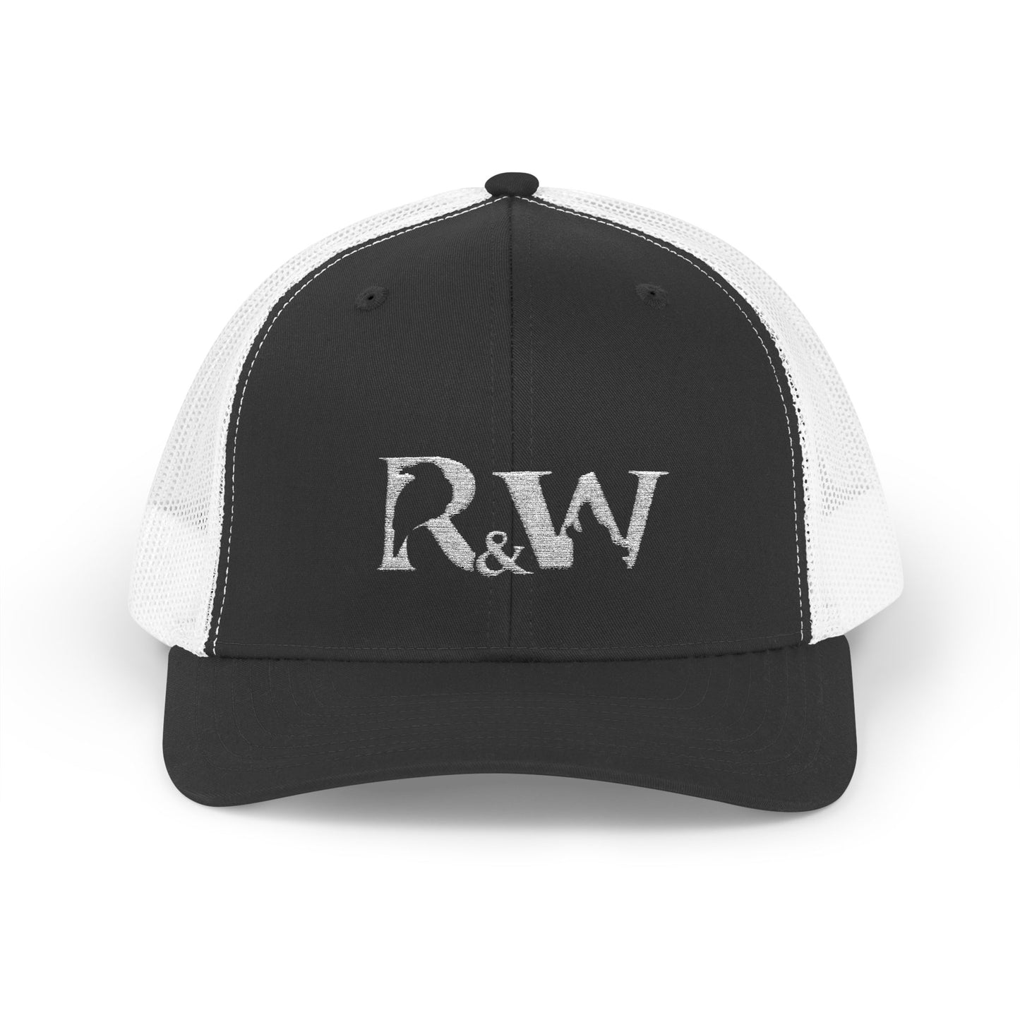 Copy of R&W Athletics Embroidered Mesh Trucker Cap — Vintage Snapback Mesh Hat