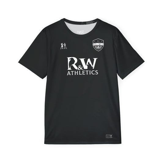 R&W Athletics "Kick Off" Football Shirt/Soccer Jersey - Tarmac Black