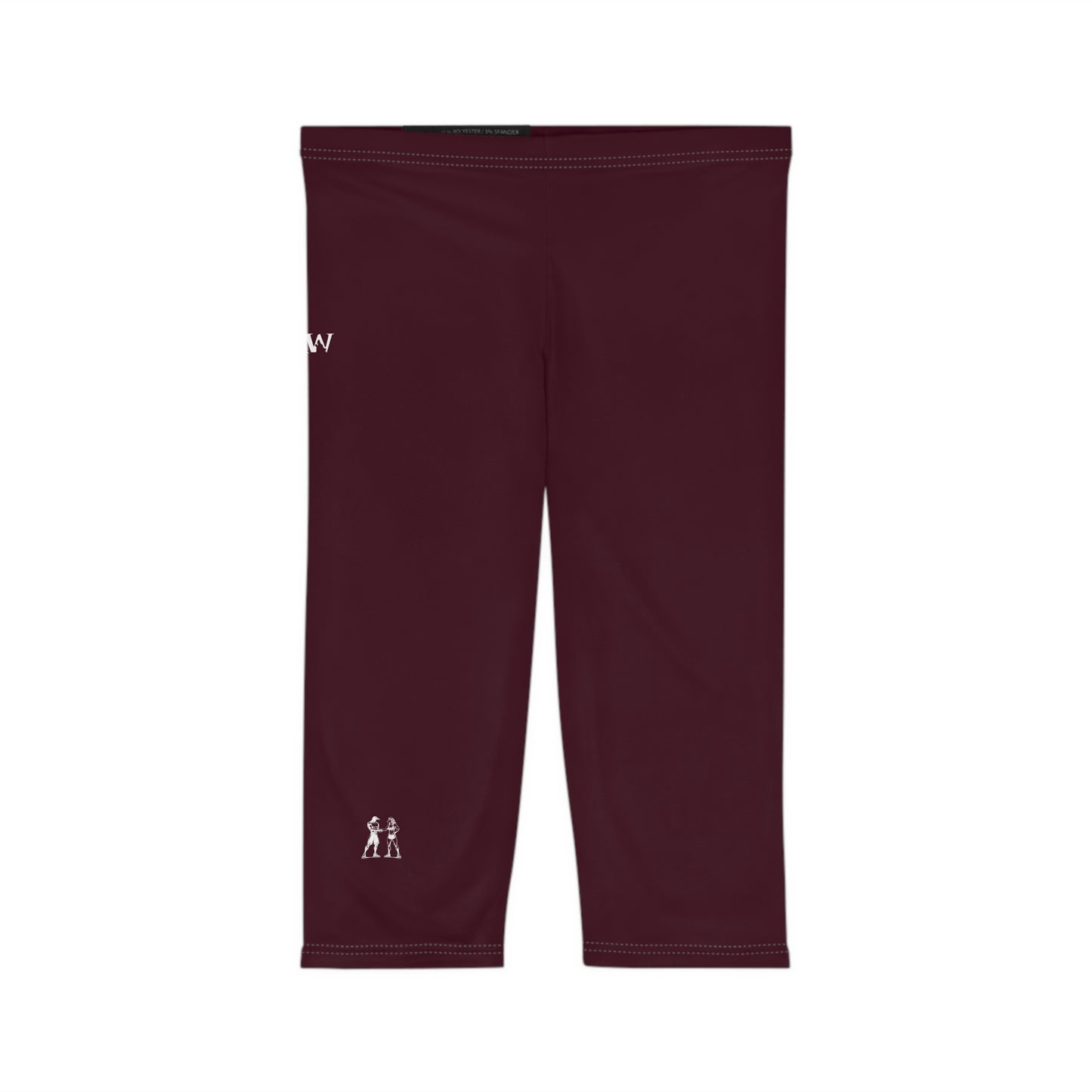 R&W Women's Capri Leggings — Minimalist Logo Vino Viejo