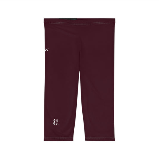 R&W Women's Capri Leggings — Minimalist Logo Vino Viejo
