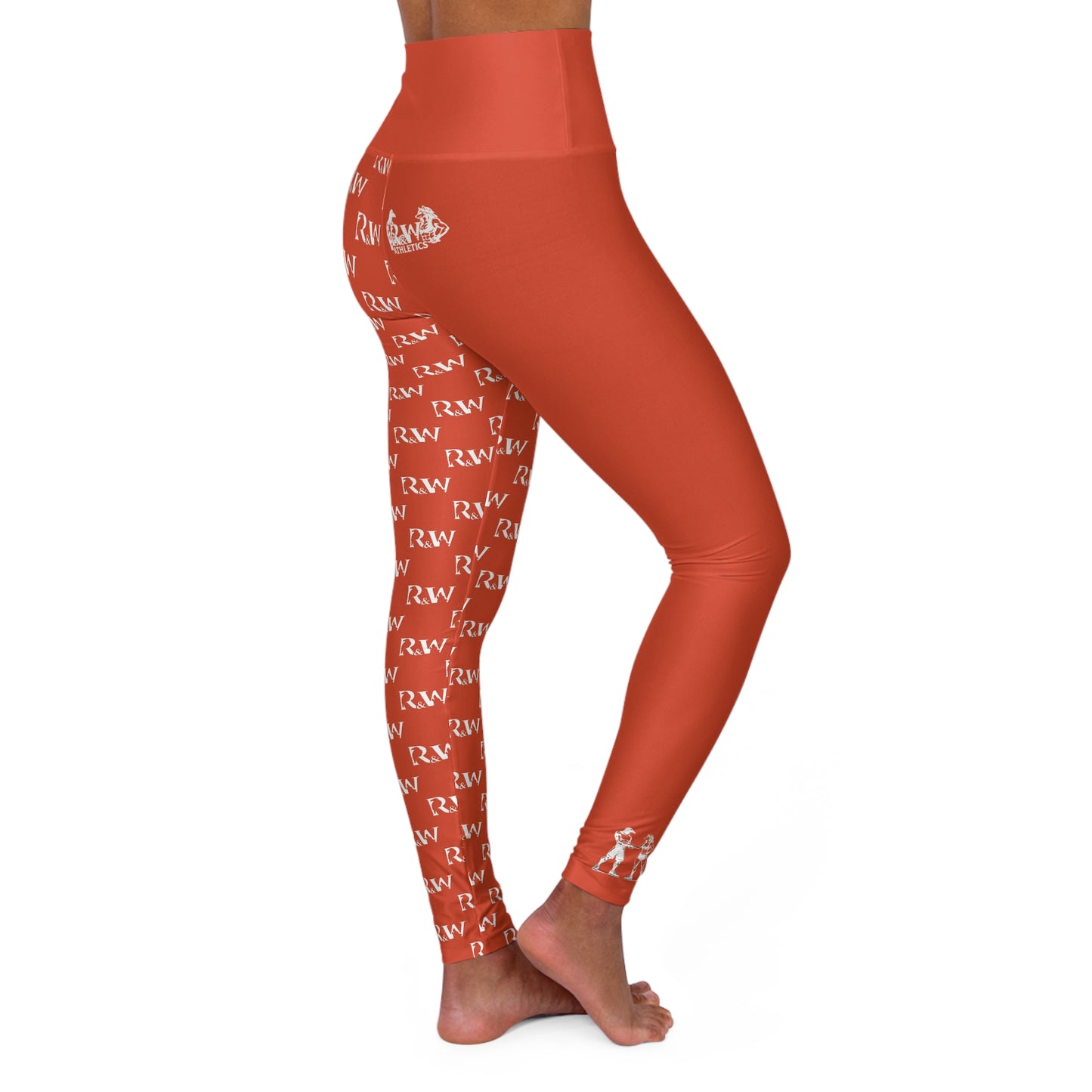 R&W Women's High-Waisted Yoga Leggings — Rojo Rugiente II