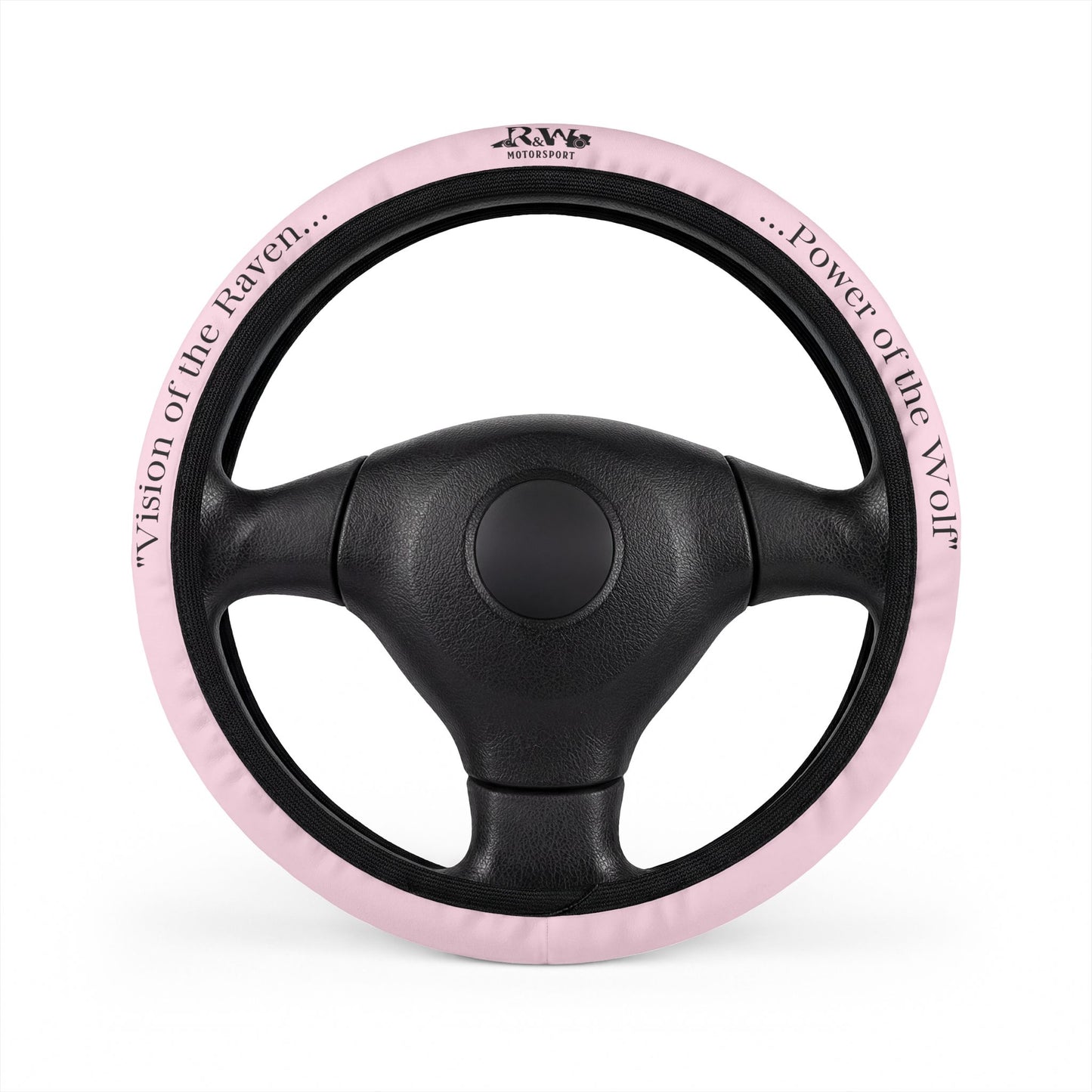 R&W Motorsport Team Motto "Performance Pink" Steering Wheel Cover
