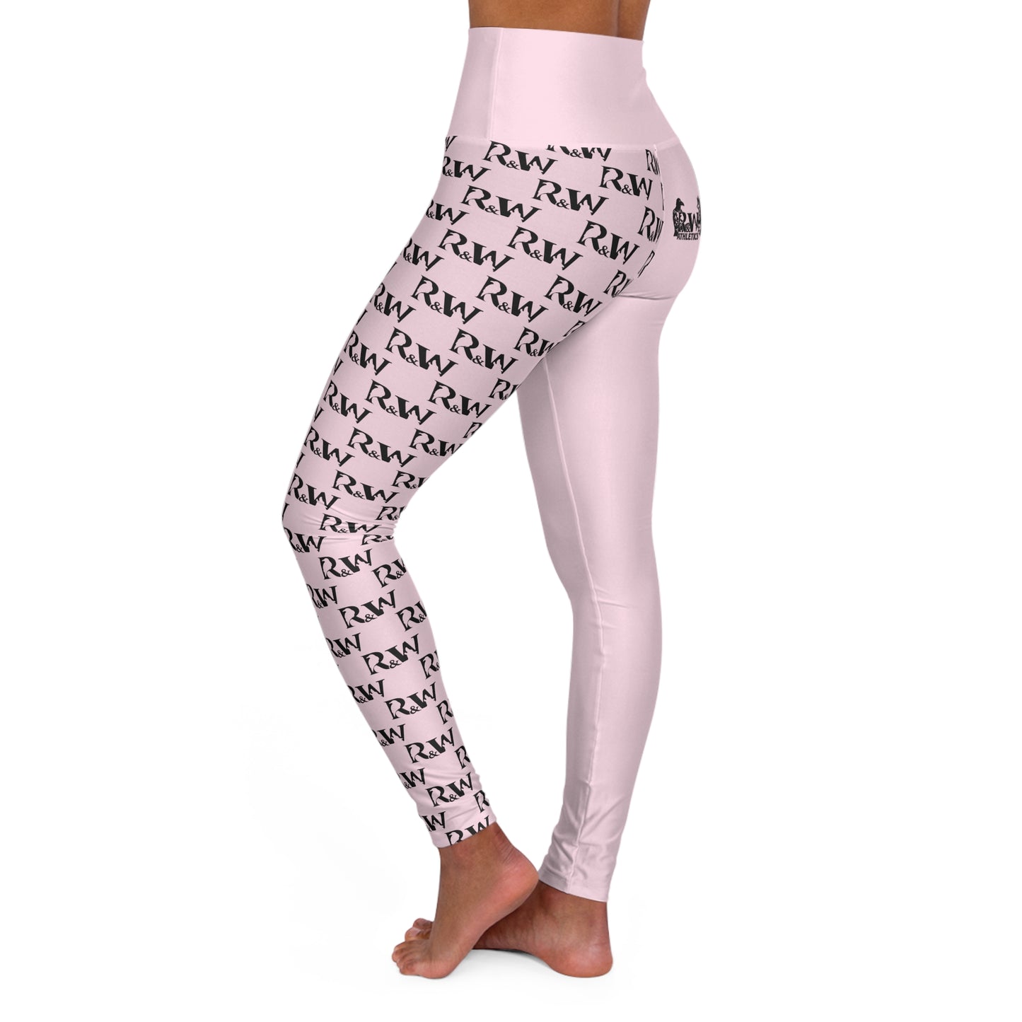 R&W Women's High-Waisted Yoga Leggings — Performance Pink