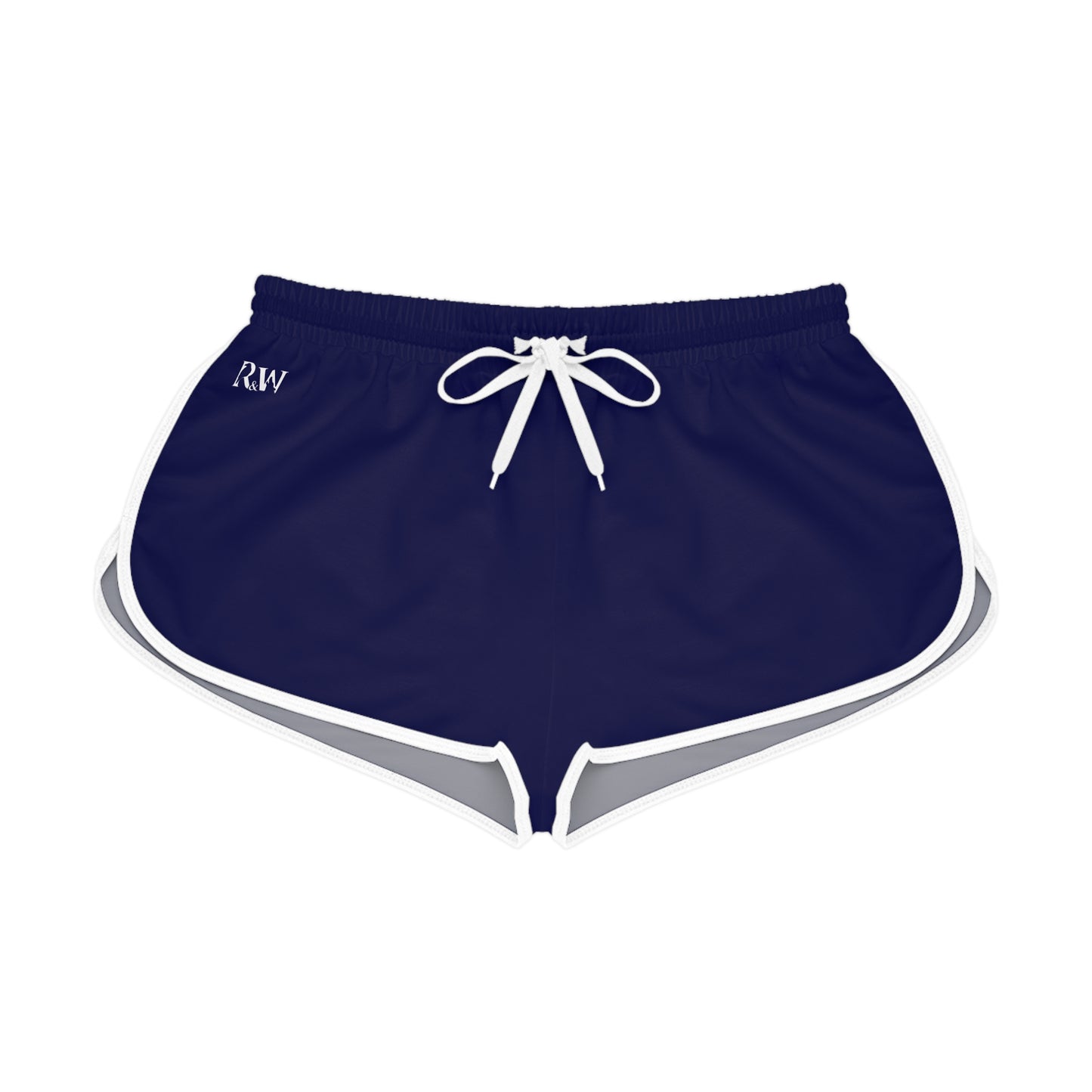 R&W Women's Minimalist Logo Relaxed Shorts — Noble Navy
