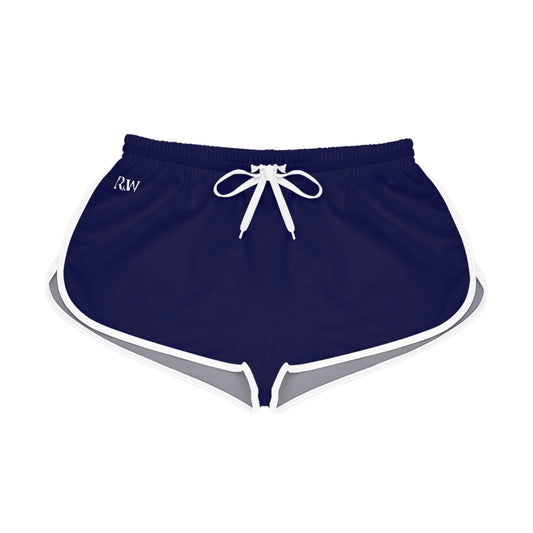 R&W Women's Minimalist Logo Relaxed Shorts — Noble Navy