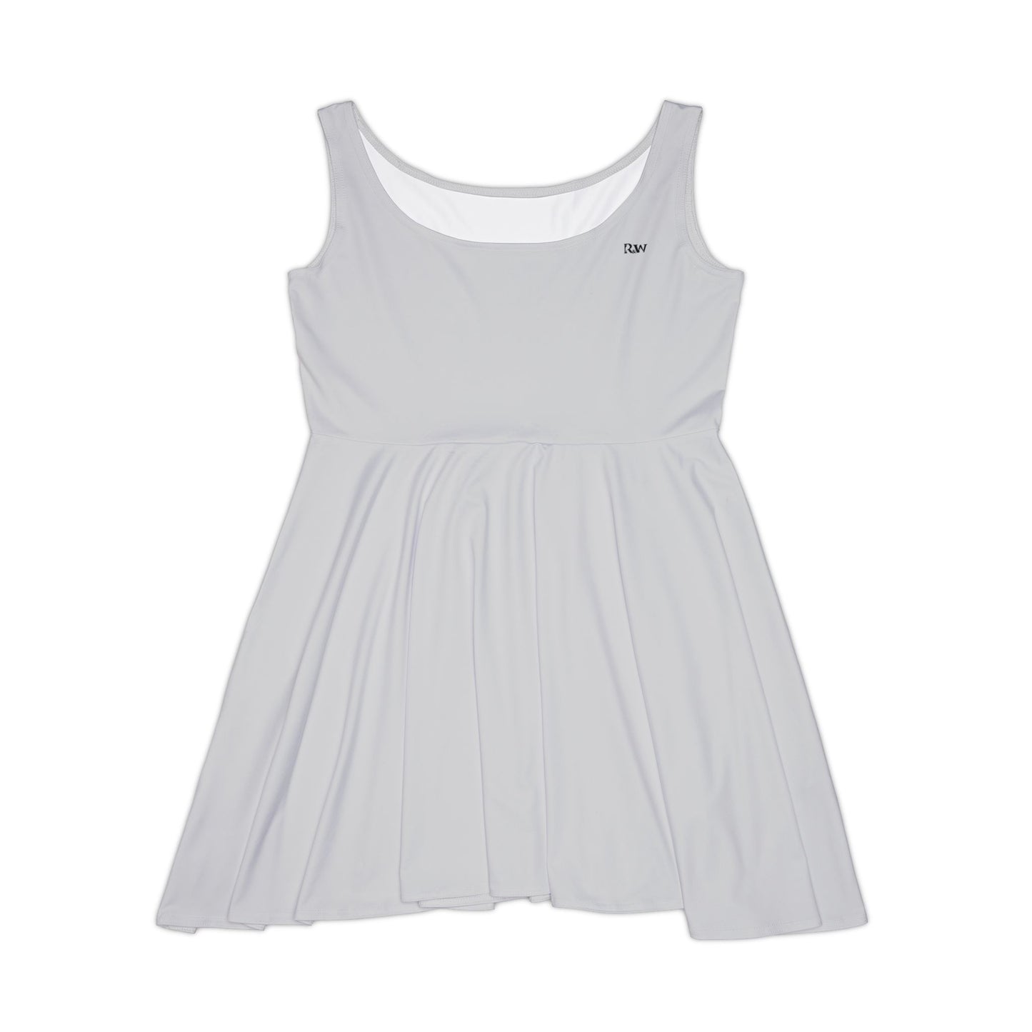 Wolf Grey Women's Skater Dress — Classic Scoop Neck A-Line Summer Dress