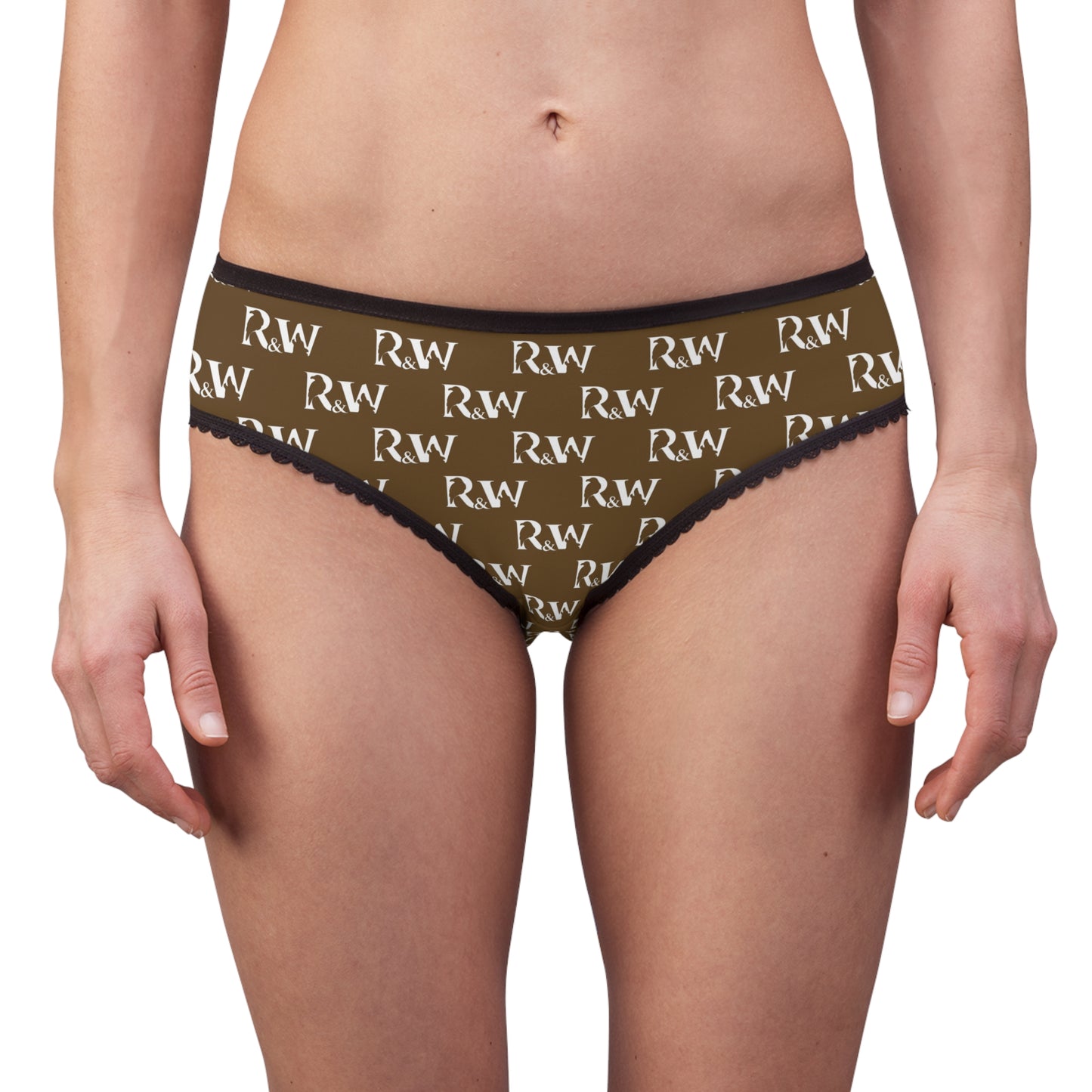 Women's Pattern Briefs — Maduro Marrón