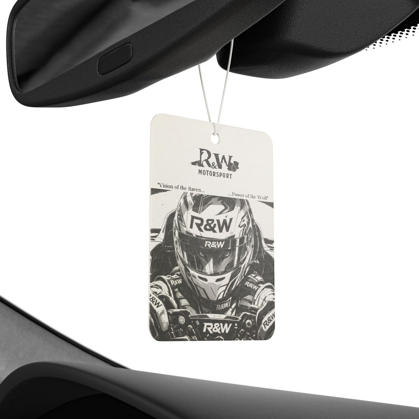 R&W Motorsport Racer Helmet Car Air Freshener — Vintage Racing Scent
