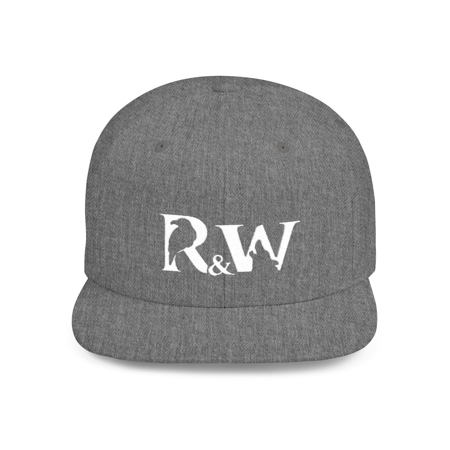R&W Athletics Distressed Logo Snapback Hat