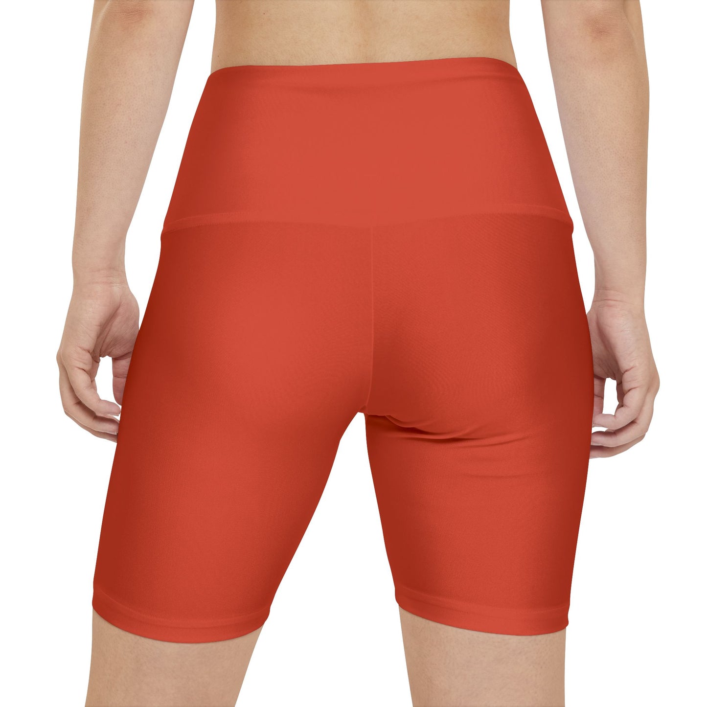 Women's Rojo Rugiente II High-Waist Workout Shorts — Minimal Fitness Biker Shorts