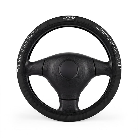 R&W Motorsport Team Motto "Tarmac Black" Steering Wheel Cover