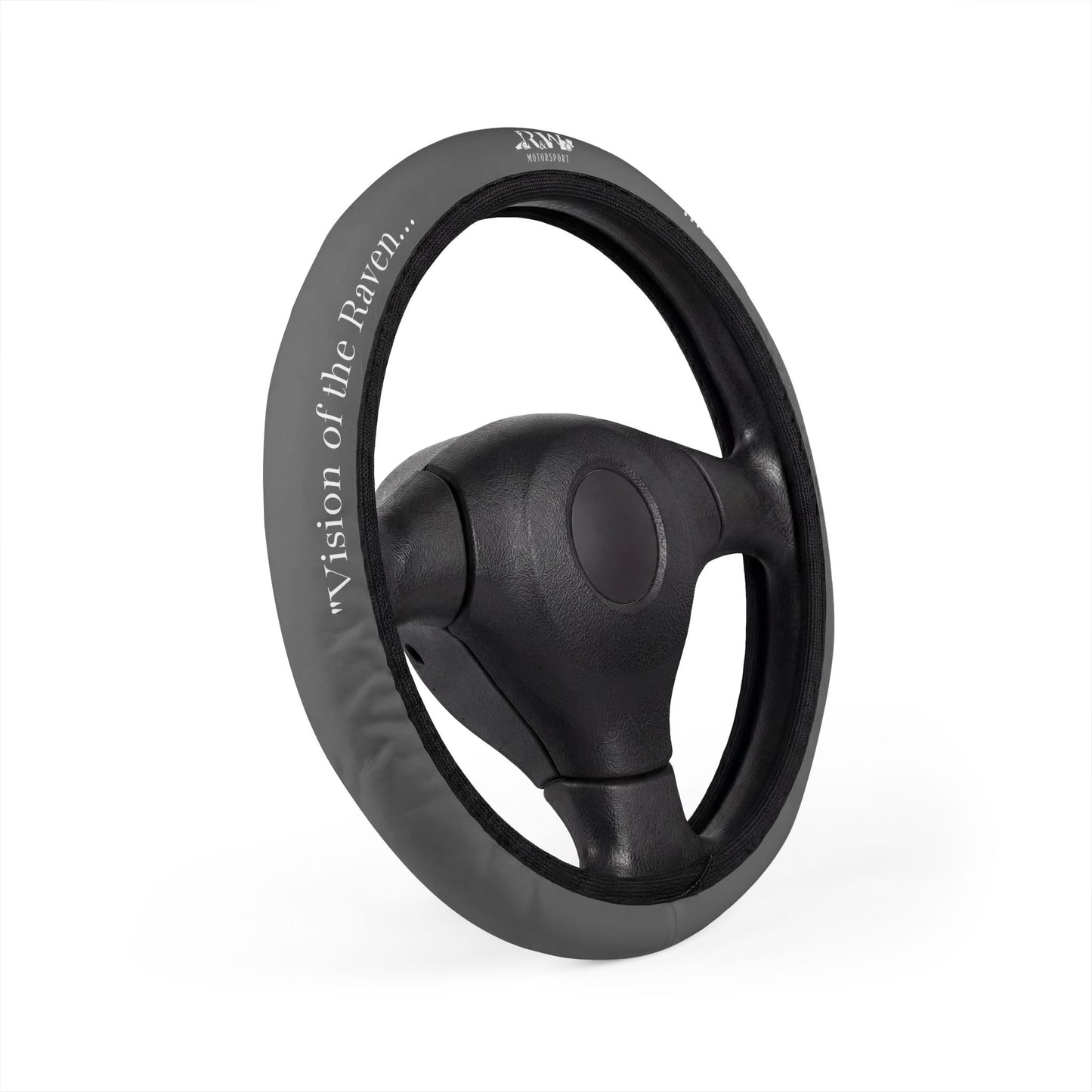 R&W Motorsport Team Motto "Asphalt Grey" Steering Wheel Cover