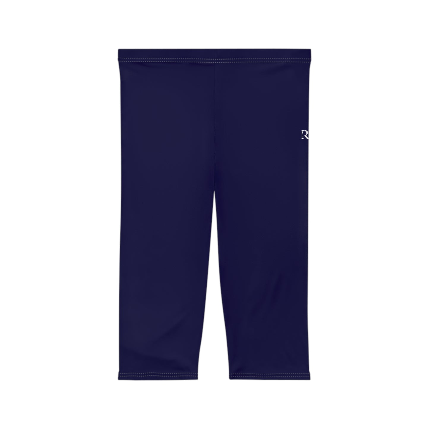 R&W Women's Capri Leggings — Minimalist Logo Noble Navy