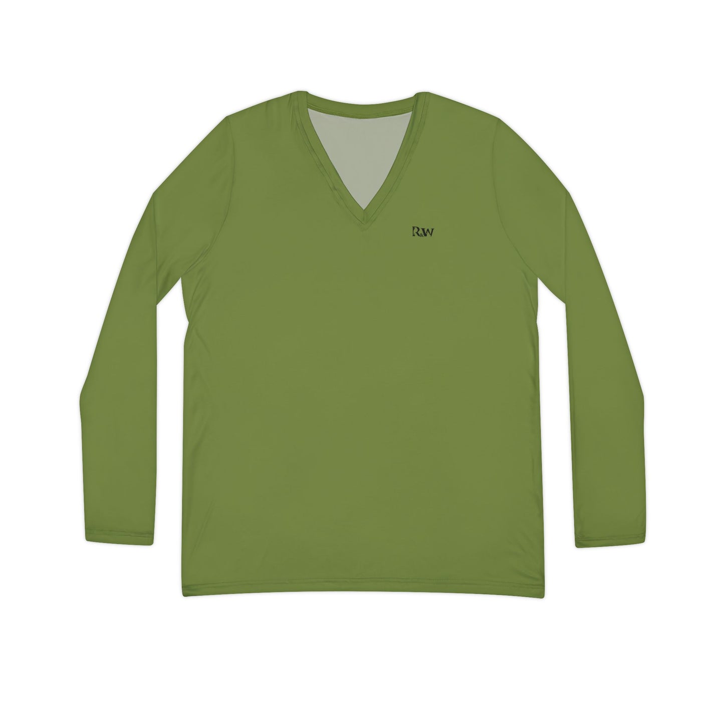 R&W Women's Minimalist V-Neck Long Sleeve Shirt - Tomillo Tranquilo