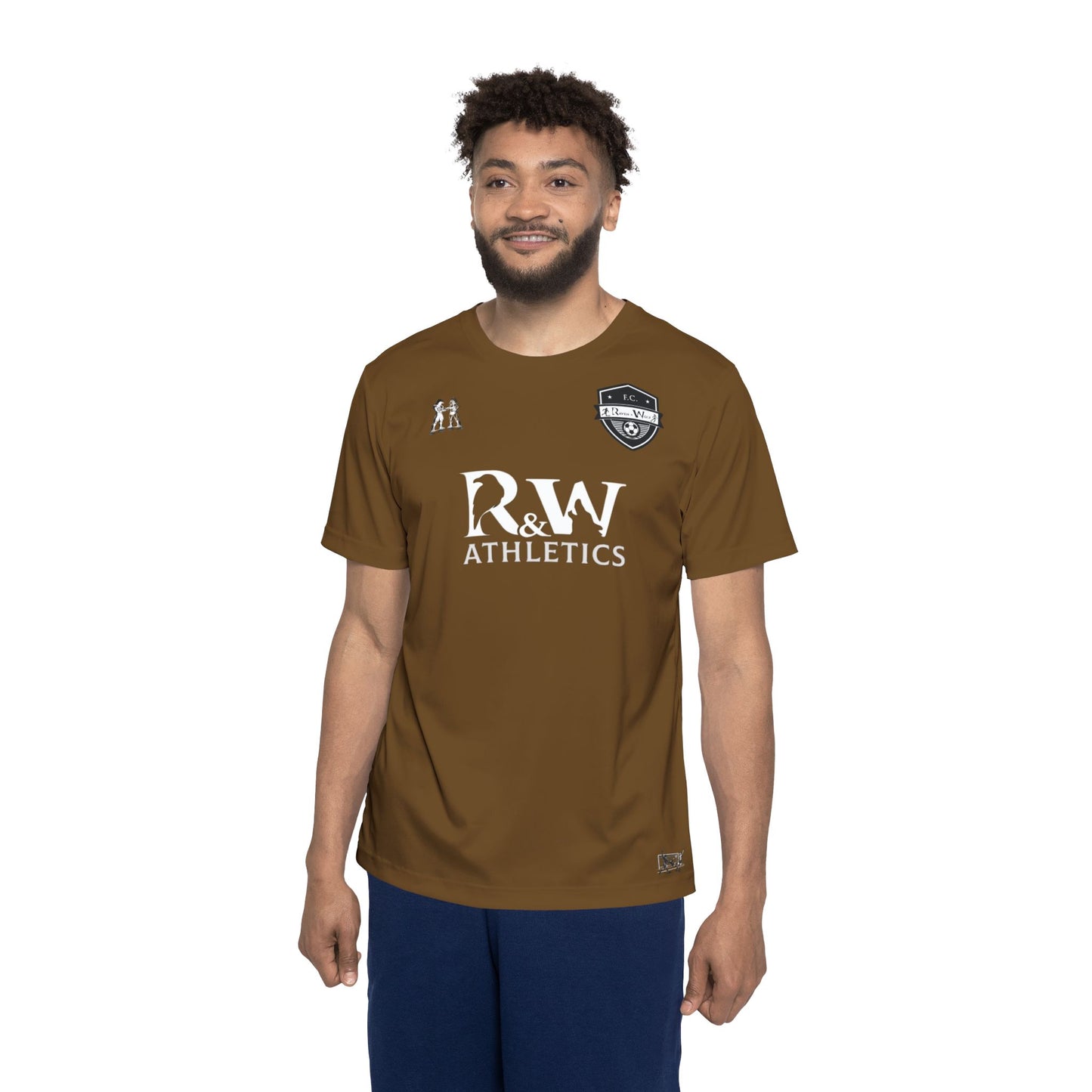 R&W Athletics "Kick Off" Football Shirt/Soccer Jersey - Maduro Marrón
