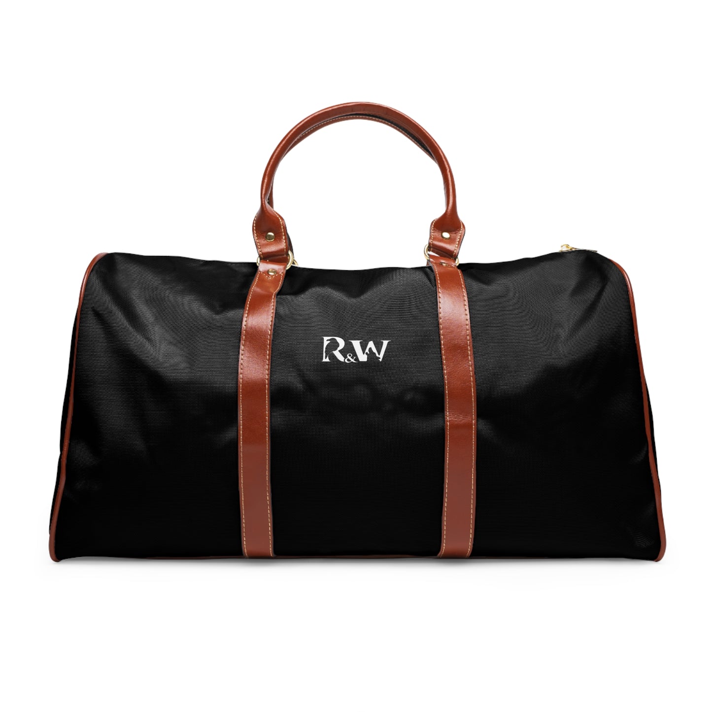 Monogram Waterproof Travel Duffle Bag – Tarmac Black with Brown Trim