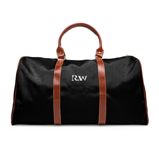 Monogram Waterproof Travel Duffle Bag – Tarmac Black with Brown Trim