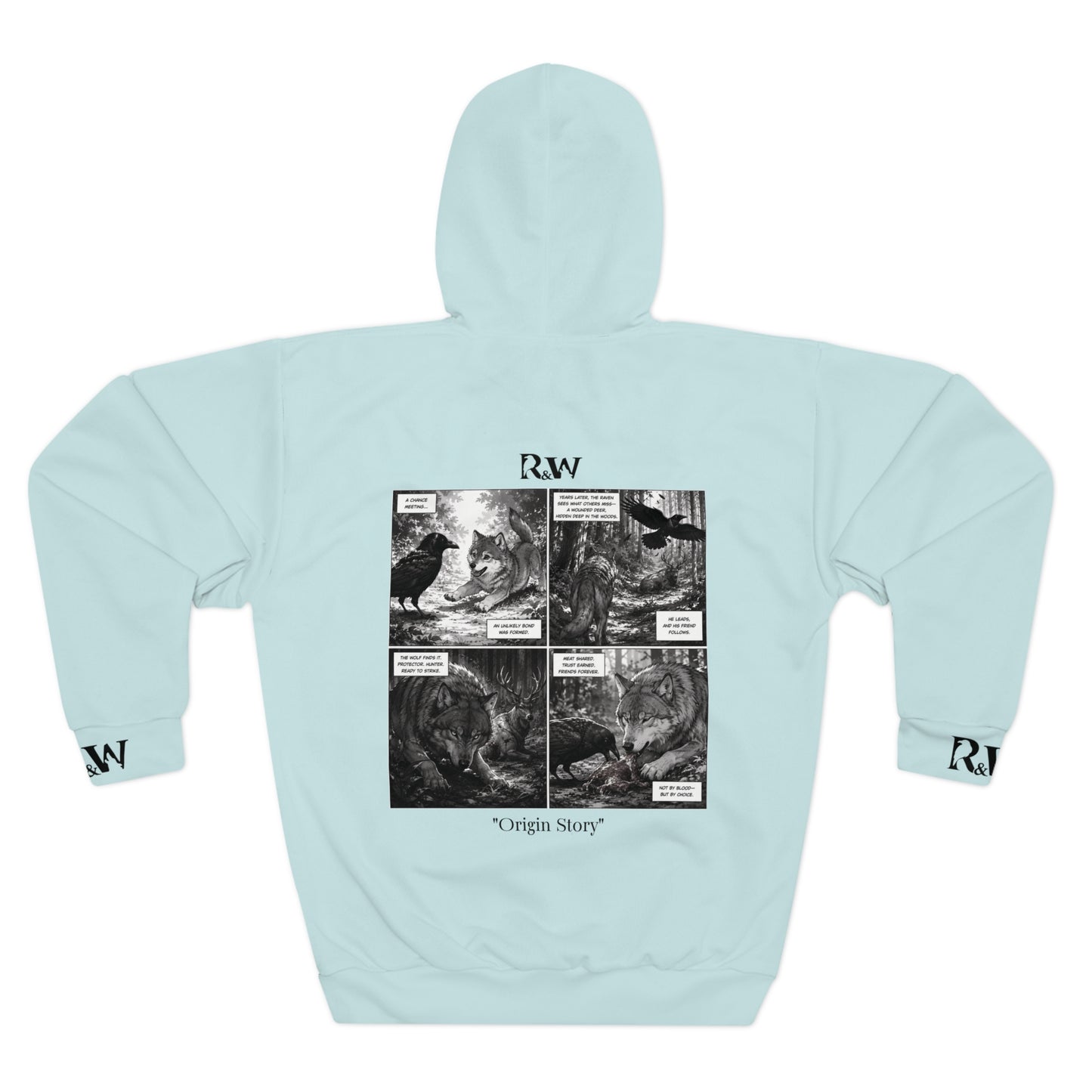 R&W Athletics Graphic Hoodie — "Origin Story" Horizon I Comic Panel Pullover