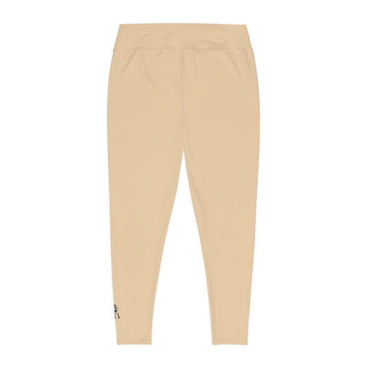 R&W Women's Plus Size Leggings — Minimalist Logo Dakar Dunes