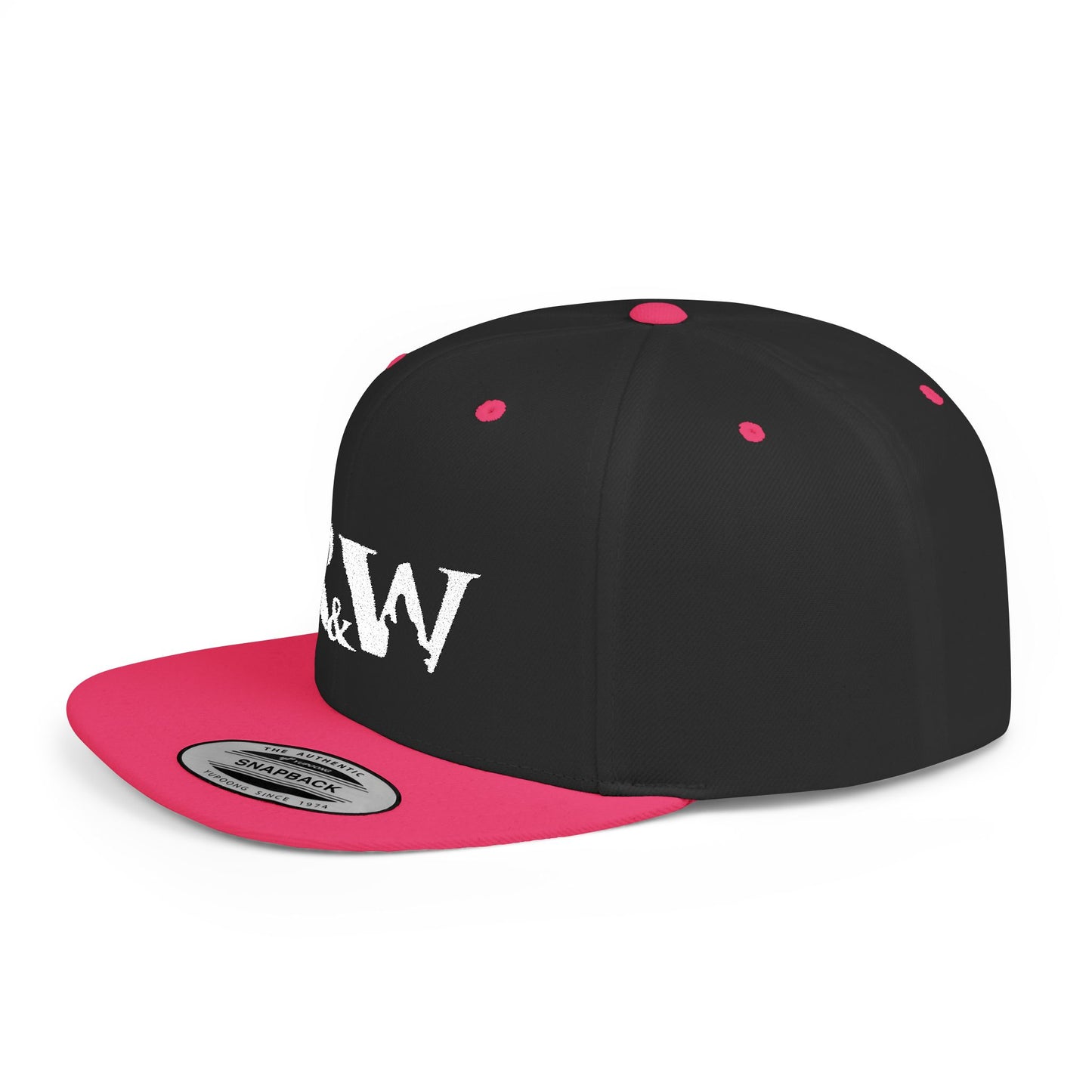 R&W Athletics Distressed Logo Snapback Hat