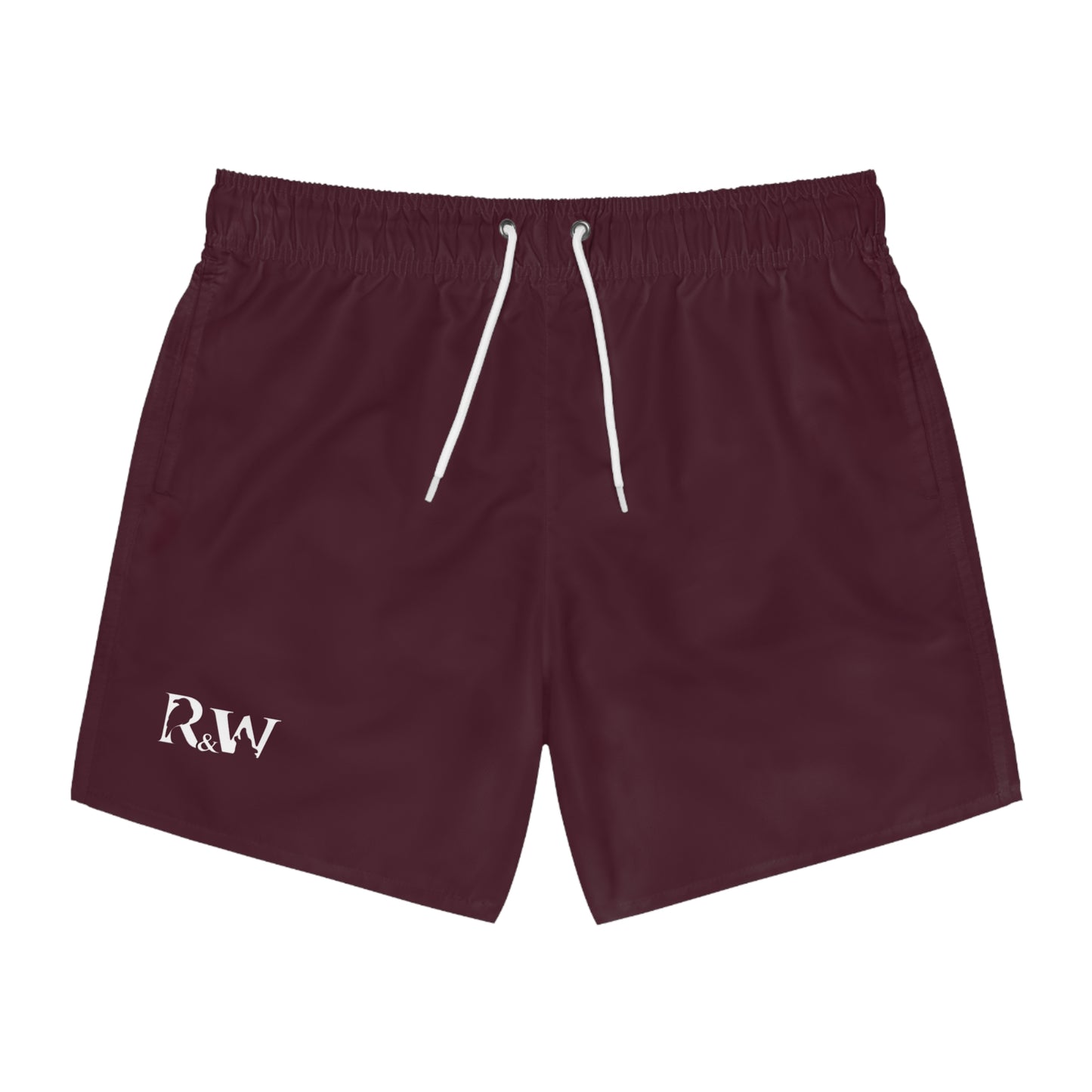Mens Minimal Logo Swim Trunks — Vino Viejo