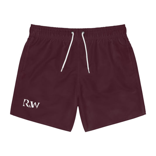 Mens Minimal Logo Swim Trunks — Vino Viejo