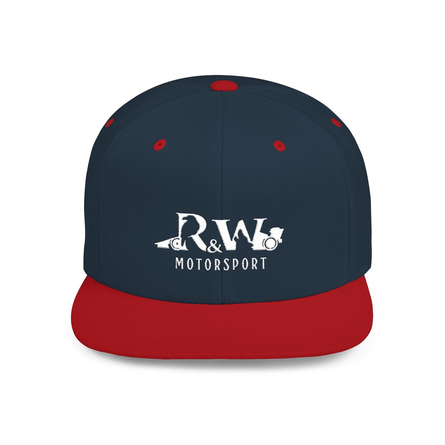 R&W Motorsport Distressed Logo Snapback Hat