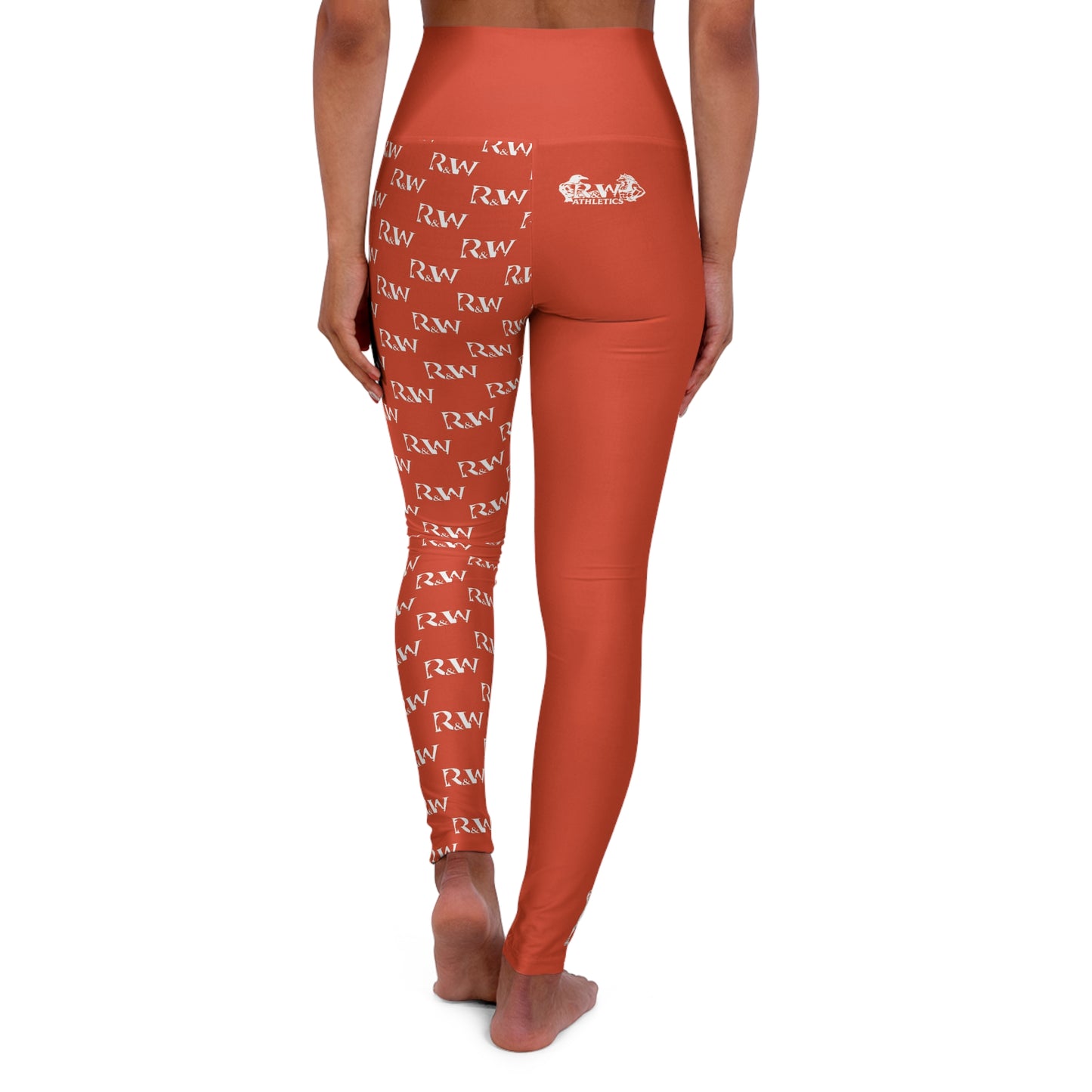 R&W Women's High-Waisted Yoga Leggings — Rojo Rugiente II
