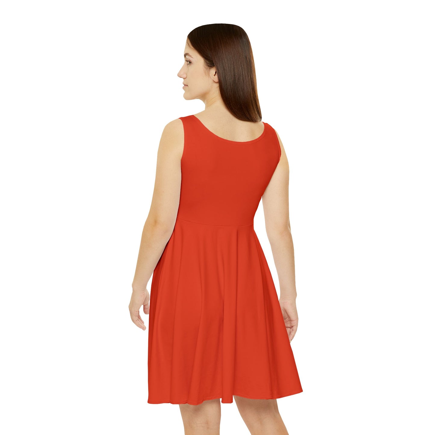 Rojo Rugiente II Women's Skater Dress — Classic Scoop Neck A-Line Summer Dress